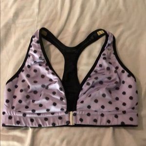 Lululemon purple polka dot bra